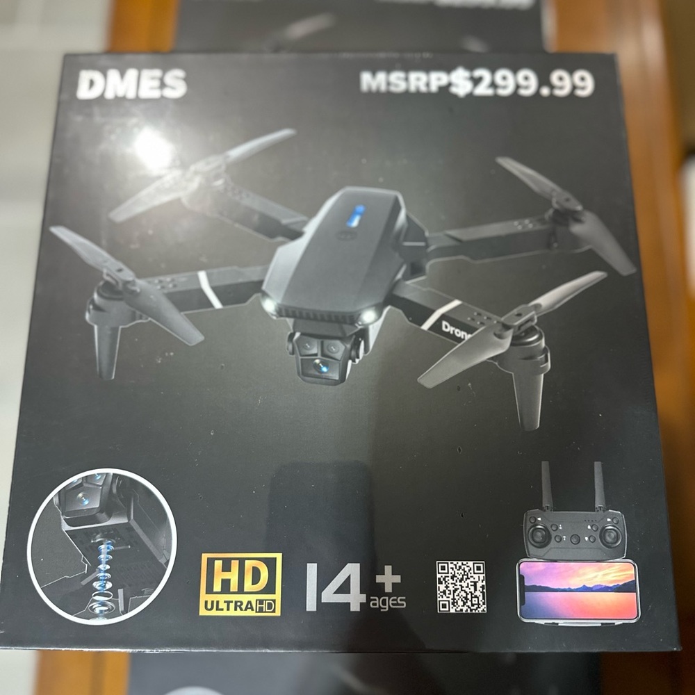DMES Black Drone with Camera